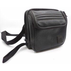 Sound Dimensions- CD Bag- PVC/ Leather Adjustable Strap- Black- Holds 12 CDs